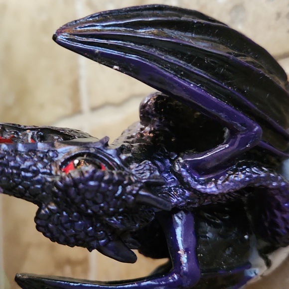 Purple Dragon Inscent Burner Figurine - Picture 5 of 10